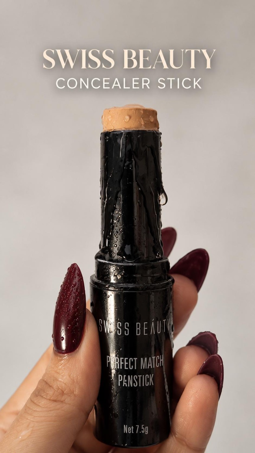 Swiss Beauty Perfect Match panstick featured in a beauty product close-up